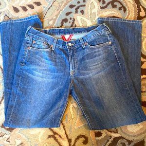 Lucky Brand Classic Rider Denim Blue Jeans Size 12/31